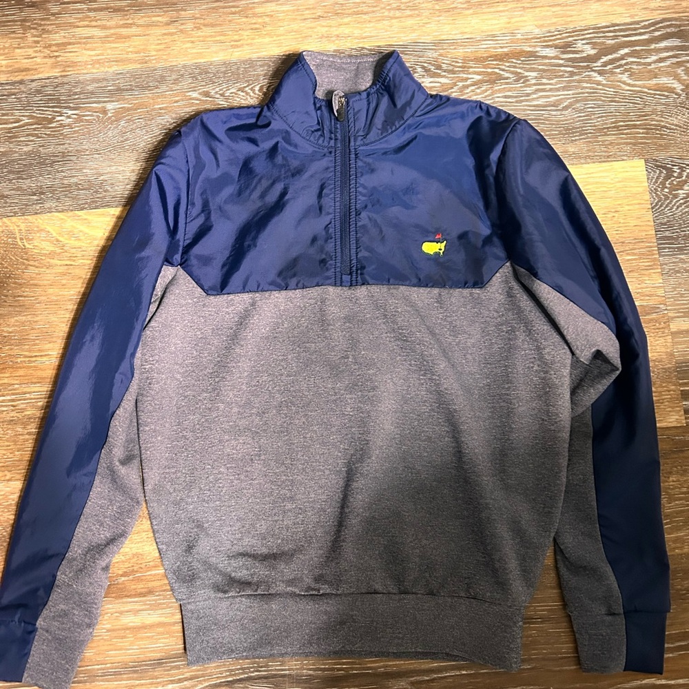 Masters brand Blue and Gray Quarter-Zip Pullover